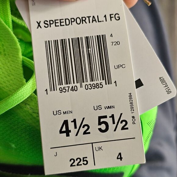 Adidas X Speedportal.1 FG Soccer Cleats Shoes Women's 5.5 Solar Green Messi New - Picture 11 of 11